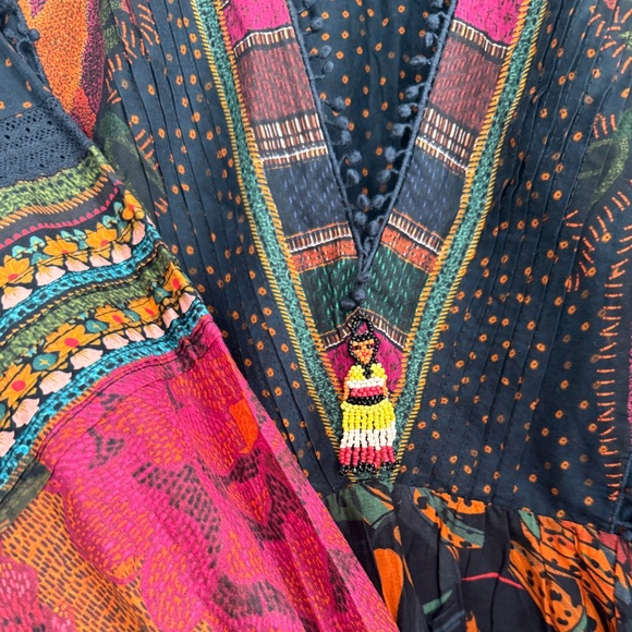 Farm Rio Mixed Patchwork Mini Dress - Picture 5 of 6